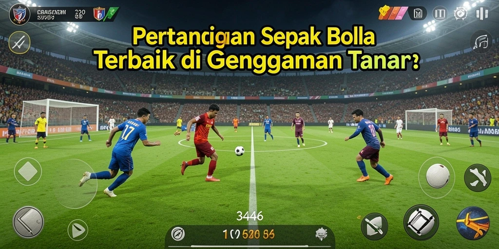 Tampilan menarik dari permainan sepak bola 3446 dengan aksi seru.
