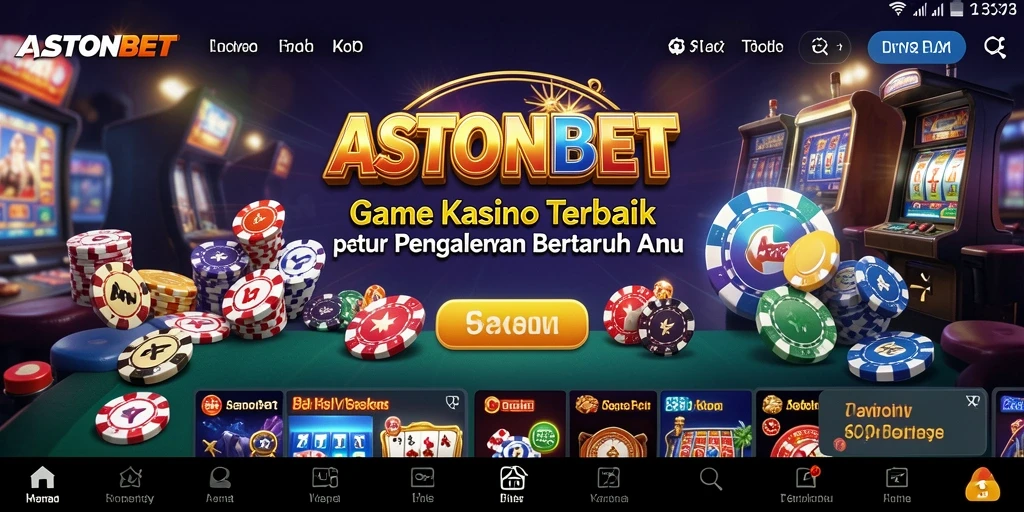Screenshot gameplay ASTONBET yang menampilkan keseruan permainan kasino.