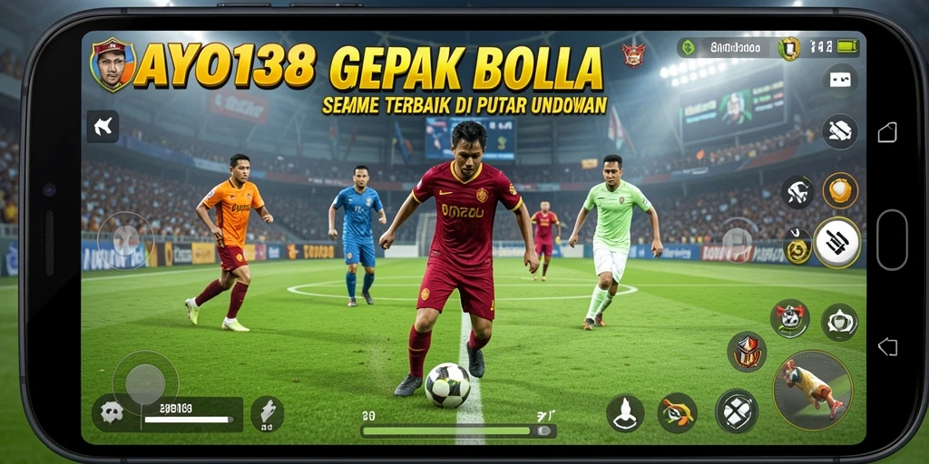 Tampilan gameplay <strong>GAYO138</strong> yang mendebarkan dan penuh aksi sepak bola.