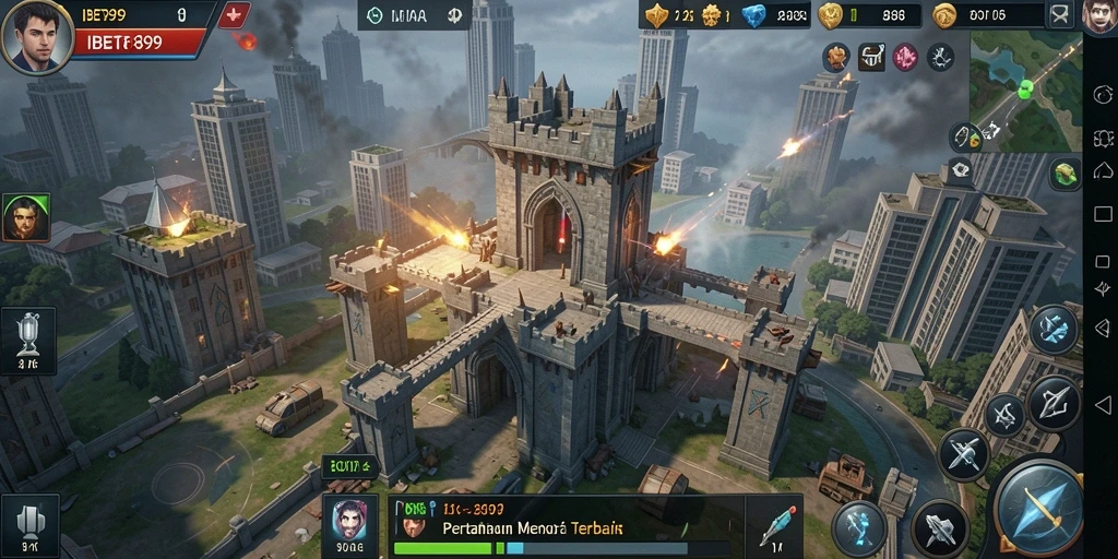 Tangkapan layar menampilkan gameplay seru IBET899 Tower Defense.