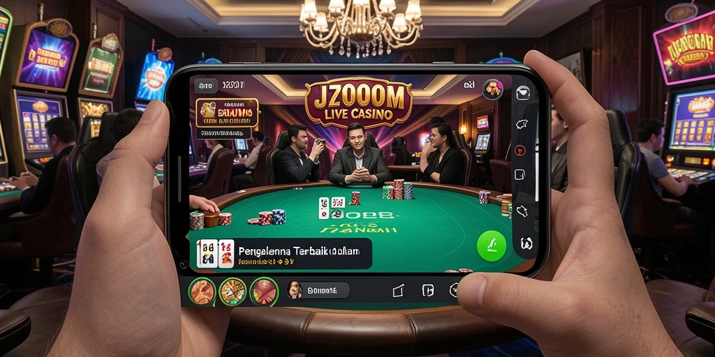 Tampilan antarmuka <strong>J200M</strong> yang menarik dalam permainan Live Casino.