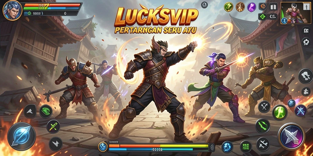 Tampilan aksi seru dalam gameplay LUCKSVIP.