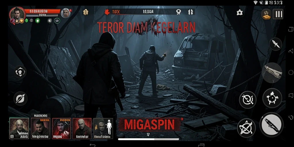 Gameplay menegangkan di dunia kegelapan dan misteri.