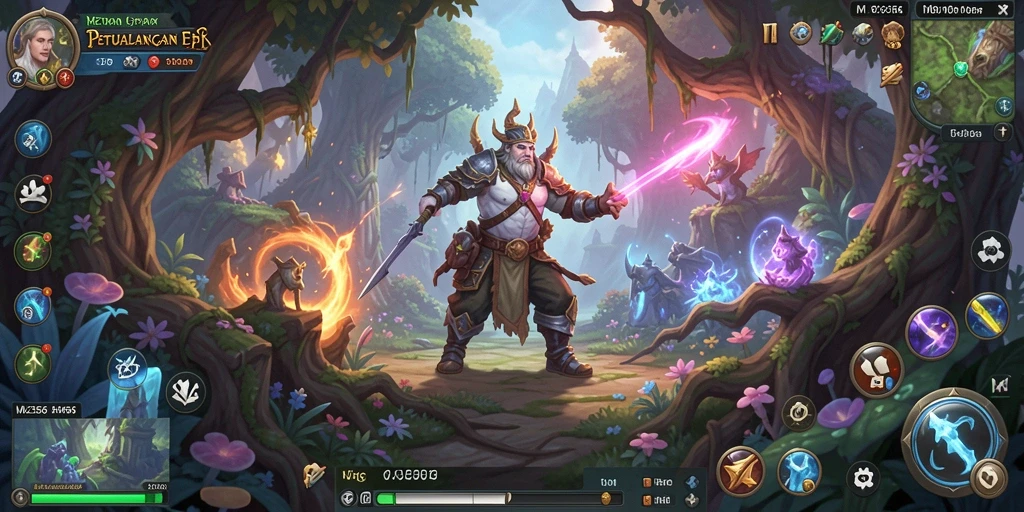 Tampilan gameplay RPG MZ356 yang menakjubkan dan mendebarkan.