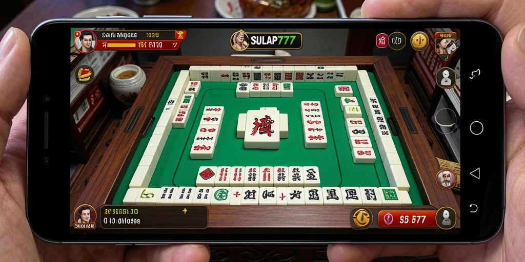 Screenshot menunjukkan gameplay Mahjong yang seru dan menantang.